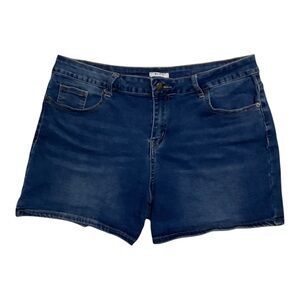 Bleu Blue Jean Shorts Classic Style Plus Size 16